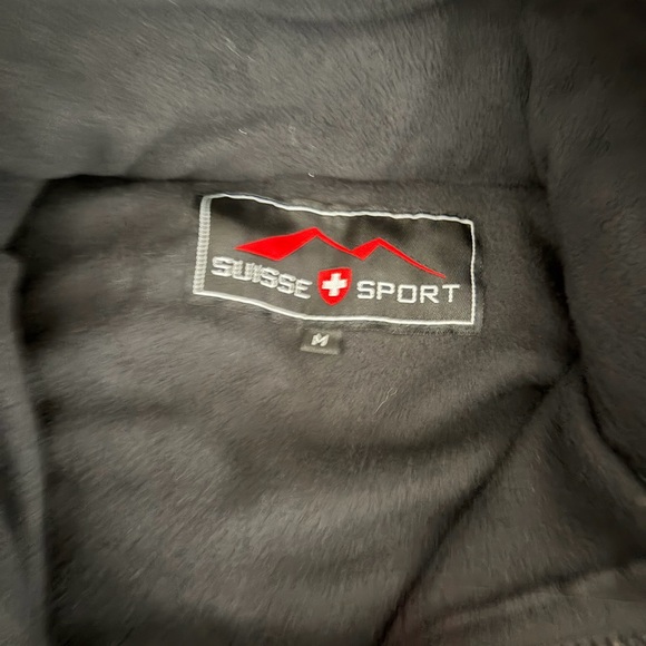 Suisse Sport Black Patterned Jacket NWT - Picture 3 of 7